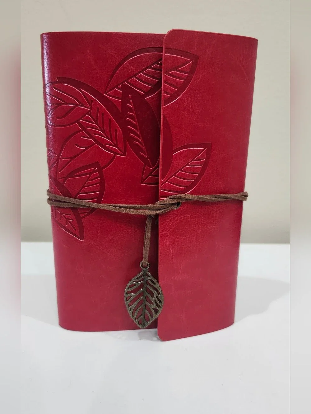 Embossed Leather Blank Notebook Journal Diary Refillable Loose Leaf Sketchbook